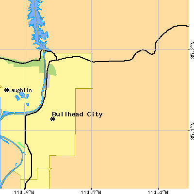 Zip code 86429 close-up map