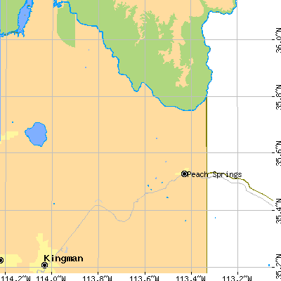 Zip code 86434 close-up map