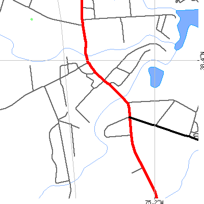 Zip code 21862 close-up map
