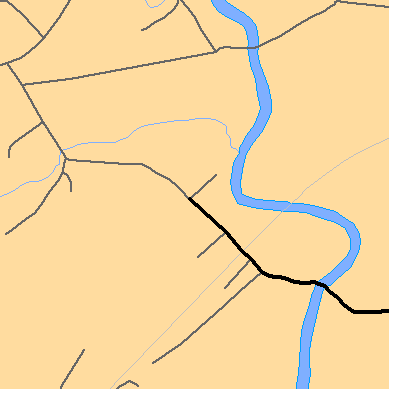 Zip code 21920 close-up map