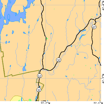Zip code 01031 close-up map