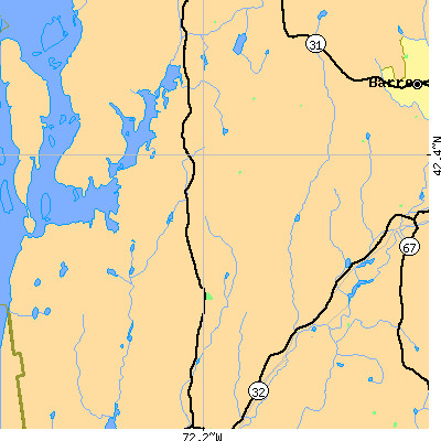 Zip code 01037 close-up map