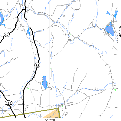 Zip code 01054 close-up map