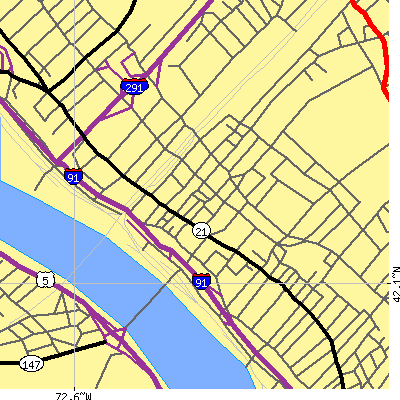 Zip code 01103 close-up map