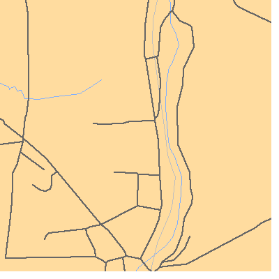 Zip code 01242 close-up map