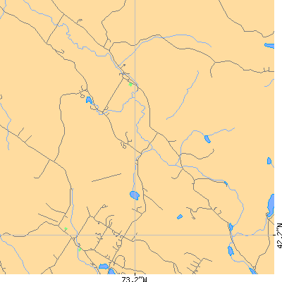 Zip code 01264 close-up map