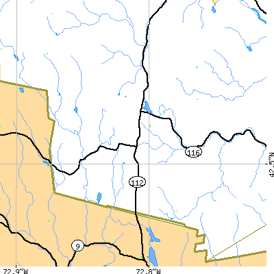 Zip code 01330 close-up map