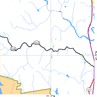 Zip code 01341 close-up map