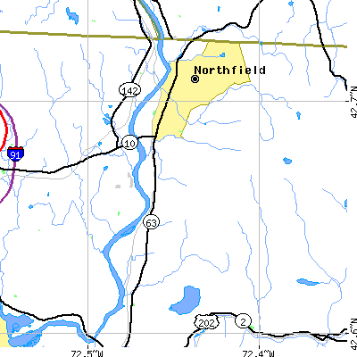 Zip code 01360 close-up map