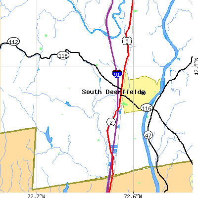Zip code 01373 close-up map
