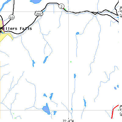 Zip code 01379 close-up map