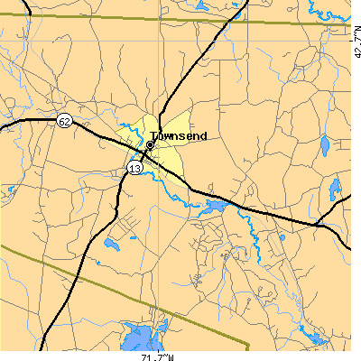 Zip code 01469 close-up map