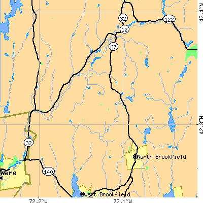 Zip code 01531 close-up map