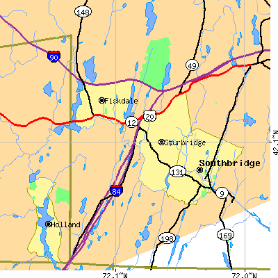 Zip code 01566 close-up map