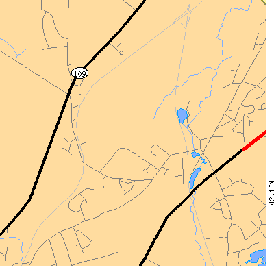 Zip code 02071 close-up map