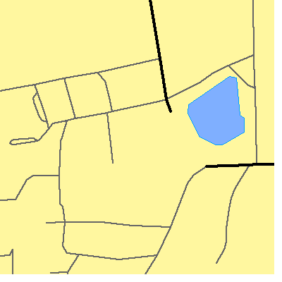 Zip code 71656 close-up map