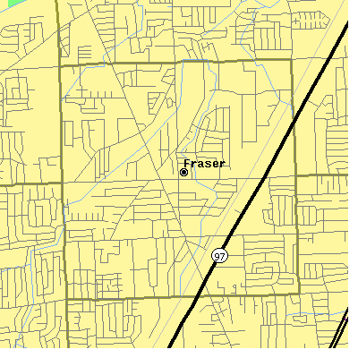 Zip code 48026 close-up map