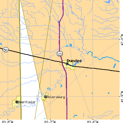 Zip code 48131 close-up map