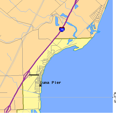 Zip code 48157 close-up map