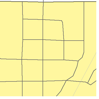 Zip code 48852 close-up map