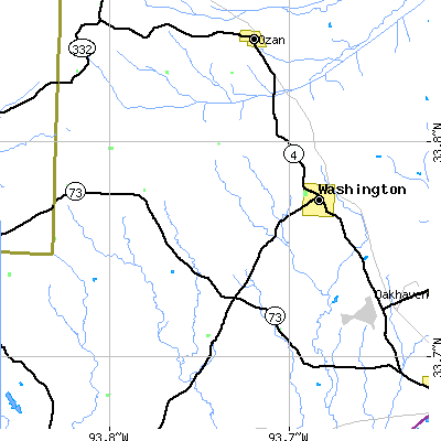 Zip code 71862 close-up map