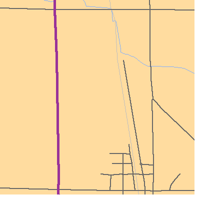 Zip code 49335 close-up map