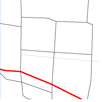 Zip code 49764 close-up map