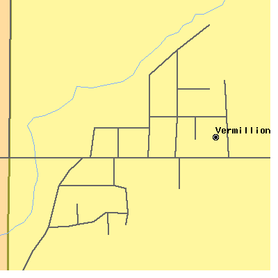 Zip code 55085 close-up map