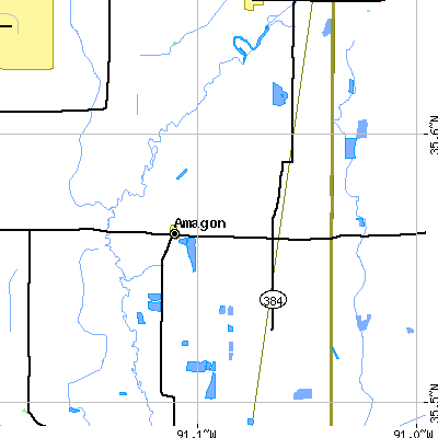 Zip code 72005 close-up map