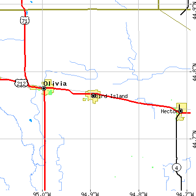Zip code 55310 close-up map