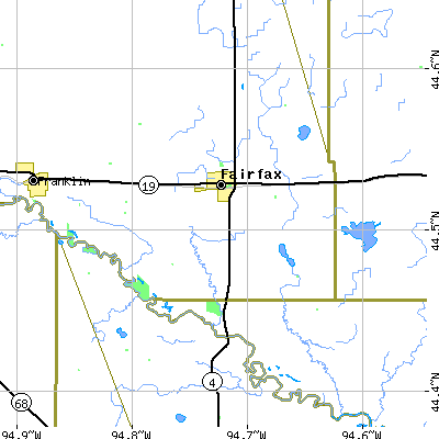 Zip code 55332 close-up map