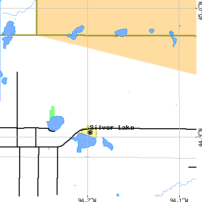 Zip code 55381 close-up map
