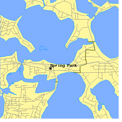 Zip code 55384 close-up map
