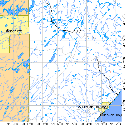 Zip code 55607 close-up map