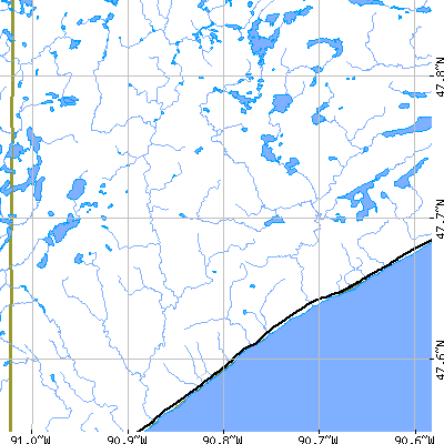 Zip code 55615 close-up map
