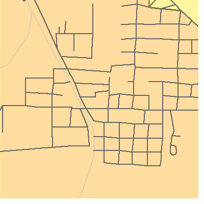 Zip code 72053 close-up map