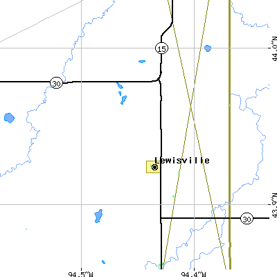 Zip code 56060 close-up map