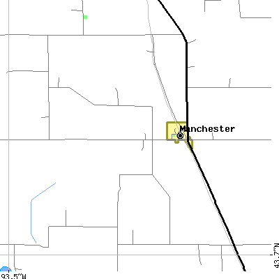 Zip code 56064 close-up map