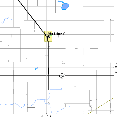 Zip code 56091 close-up map