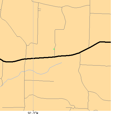 Zip code 72061 close-up map