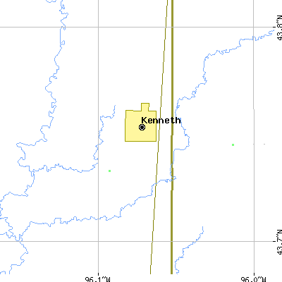 Zip code 56147 close-up map