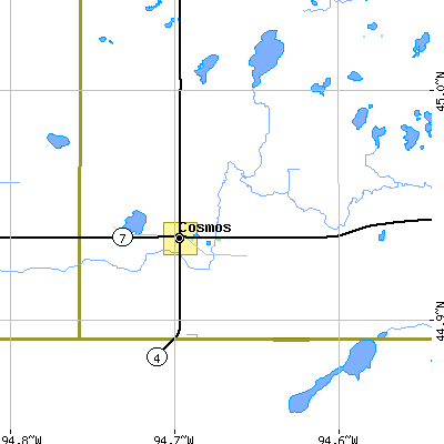 Zip code 56228 close-up map