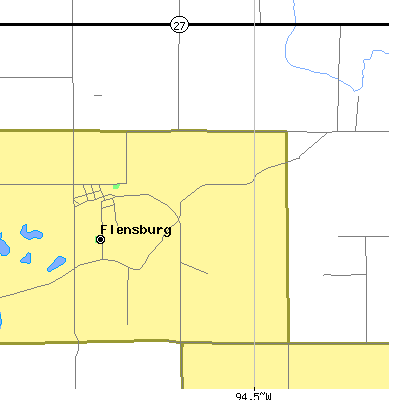 Zip code 56328 close-up map