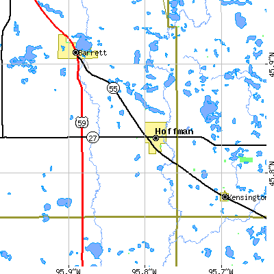 Zip code 56339 close-up map
