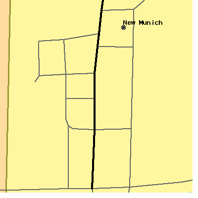 Zip code 56356 close-up map