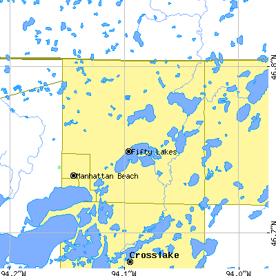 Zip code 56448 close-up map