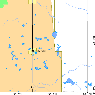 Zip code 56552 close-up map
