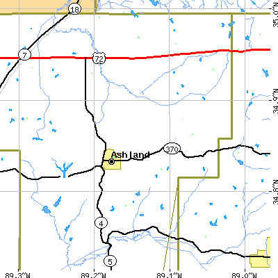 Zip code 38603 close-up map