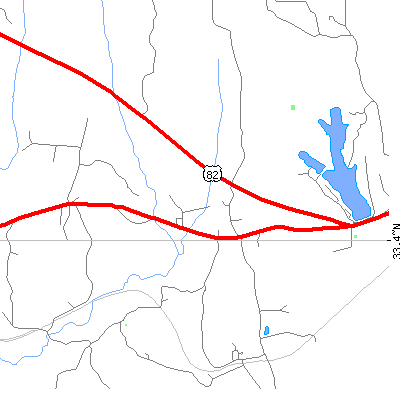 Zip code 35471 close-up map