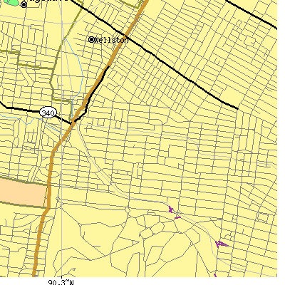 Zip code 63112 close-up map